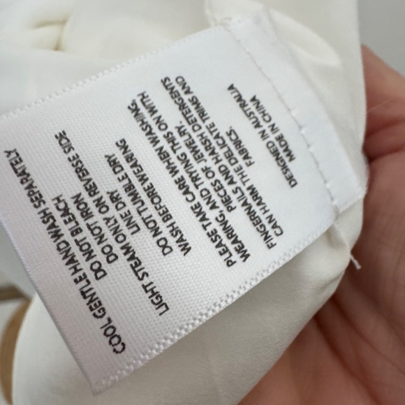 ELLIATT Aisle Dress Satin White Wedding Bride Maxi Cowl Neck Revolve M - Picture 5 of 7